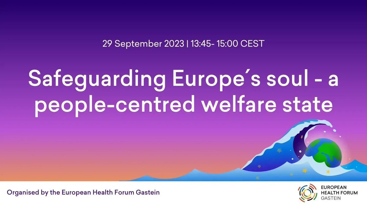 The final #EHFG2023 plenary will consider the measures needed to ensure the ongoing sustainability and safeguarding of people-centred social security & welfare systems. Join us from 13:45 👉 buff.ly/3LDInDH With @sara_saracerdas @YNatsis & more!