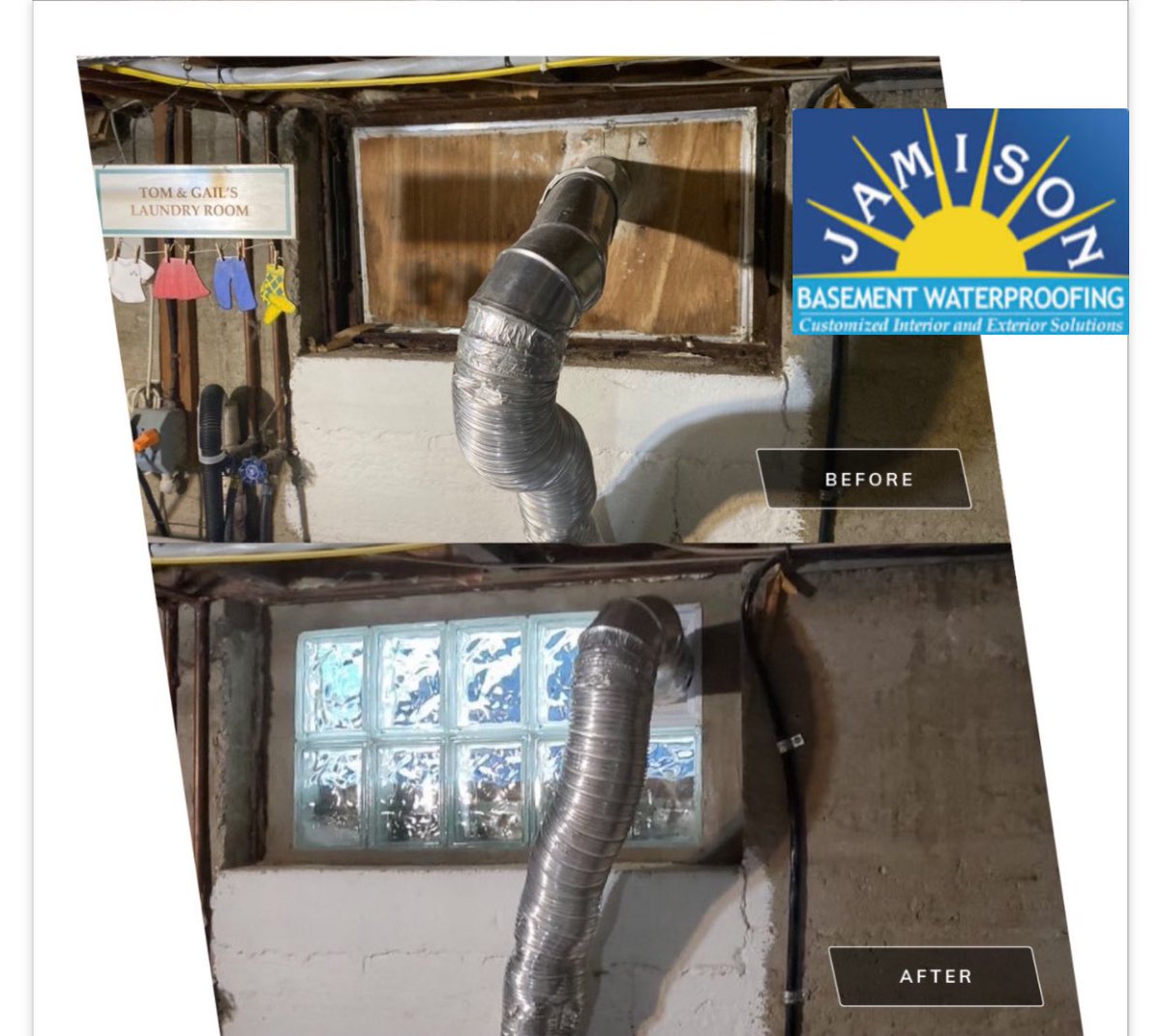 Jamisonbasement's tweet image. #Philadelphia Basement windows done by #JamisonBasementWaterproofing #Glassblockwindows