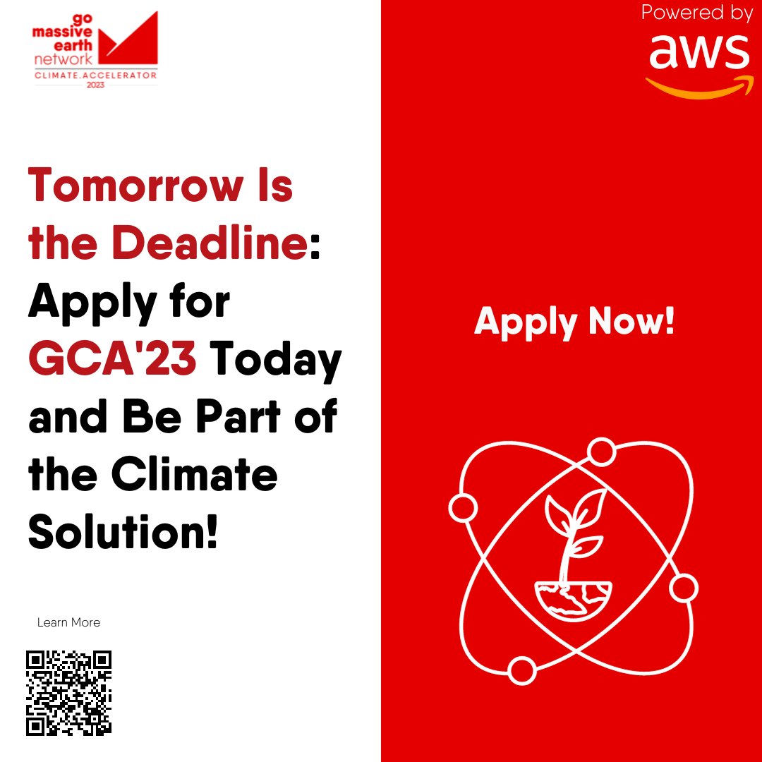 Calling all #startups! 🎙 

Join  Us at GCA'23 as We Dive Deep into the Heart of Climate Action, Amplify  Voices for Change, and Illuminate Pathways Toward a Sustainable,  Low-Carbon Future.

Applications close tomorrow!
Apply Here- lnkd.in/dJWUiAku