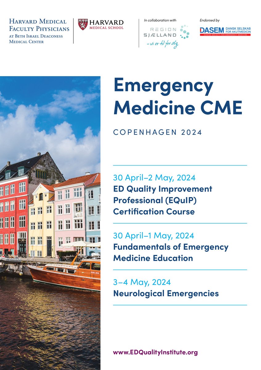 The Institute for ED Clinical Quality Improvement (@emerg_quality) on Twitter photo Come learn about Emergency Department Quality Improvement, Medical Education, and Neuro Emergencies in Copenhagen! Join us April 2024. <a href="/JoshGoldsteinMD/">Josh Goldstein</a> <a href="/BIDMCEM/">BIDMC Emergency Med</a> <a href="/regionsjaelland/">Region Sjælland</a> <a href="/DanishEM/">DASEM</a> <a href="/JonathanEdlow/">Jonathan Edlow</a> <a href="/ndubosh/">Nicole Dubosh, MD</a> EDQualityInstitute.org Come learn about Emergency Department Quality Improvement, Medical Education, and Neuro Emergencies in Copenhagen! Join us April 2024. <a href="/JoshGoldsteinMD/">Josh Goldstein</a> <a href="/BIDMCEM/">BIDMC Emergency Med</a> <a href="/regionsjaelland/">Region Sjælland</a> <a href="/DanishEM/">DASEM</a> <a href="/JonathanEdlow/">Jonathan Edlow</a> <a href="/ndubosh/">Nicole Dubosh, MD</a> EDQualityInstitute.org