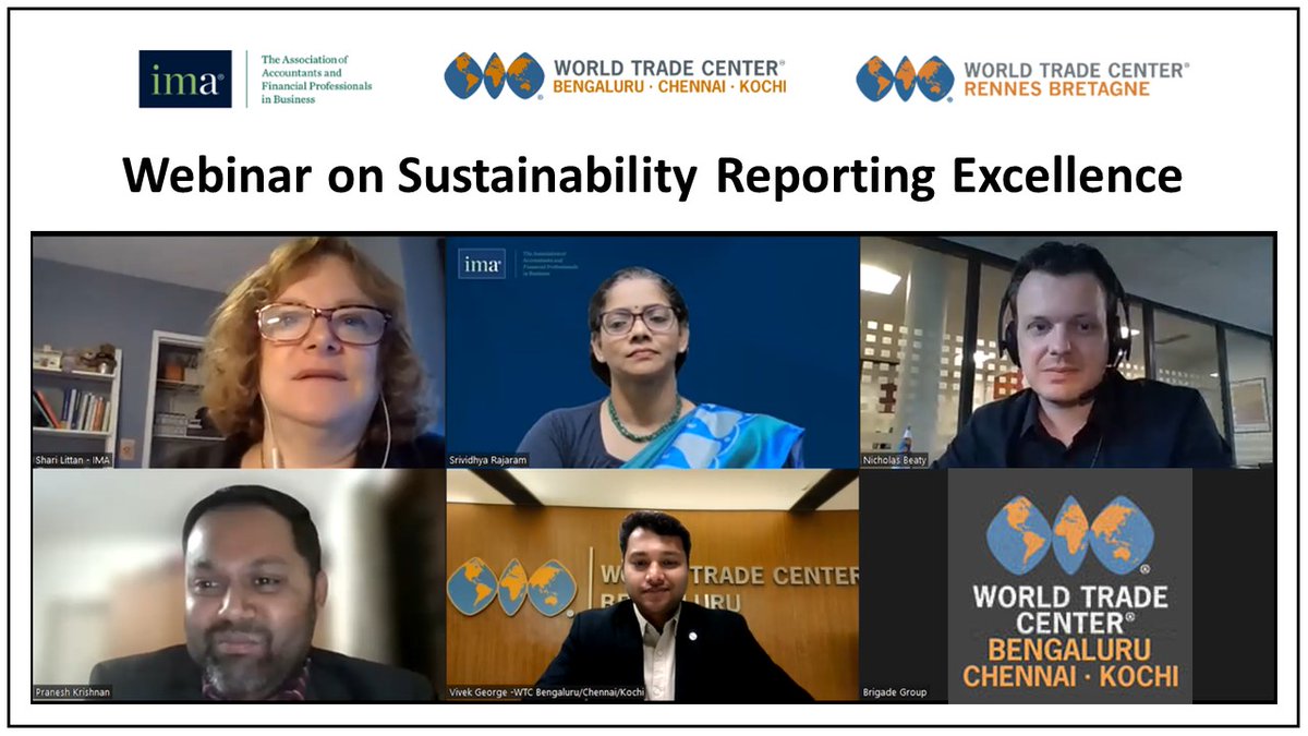 The third episode in the expert talk series for finance professionals - “Sustainability Reporting Excellence: Harnessing COSO for Internal Control” was done in association with <a href="/IMA_News/">IMA</a> <a href="/WTCbretagne/">WTC Rennes Bretagne</a>