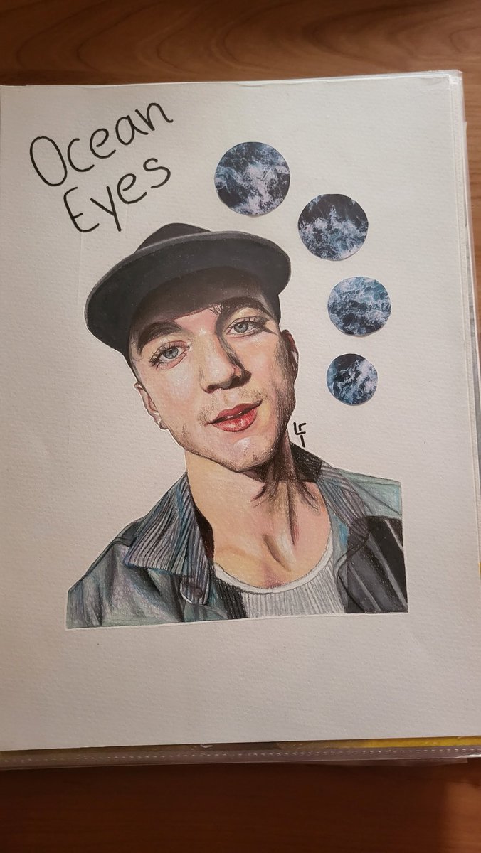 I've been going through my old stuff the past few days and found this drawing from 2020, still so proud of it (: @SeaveyDaniel my wdw x billie eilish songs is prob the best thing I ever did haha makes me wish I was still so passionate about art :(