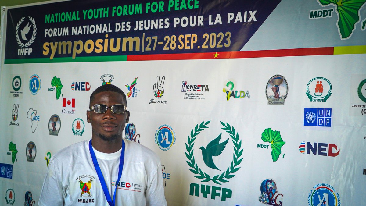 FChurchino's tweet photo. Being a part of such milestone event in Cameroon as a youth #NYFP has greatly impacted my life and hundreds of youths out there it's time to spread the message to give #Peace and #Development a chance. Thank you @mddtcameroon @NEDemocracy @PNUDCameroun
#MINJEC #UNDP #MDDT https://t.co/SZ7C98jU6Z