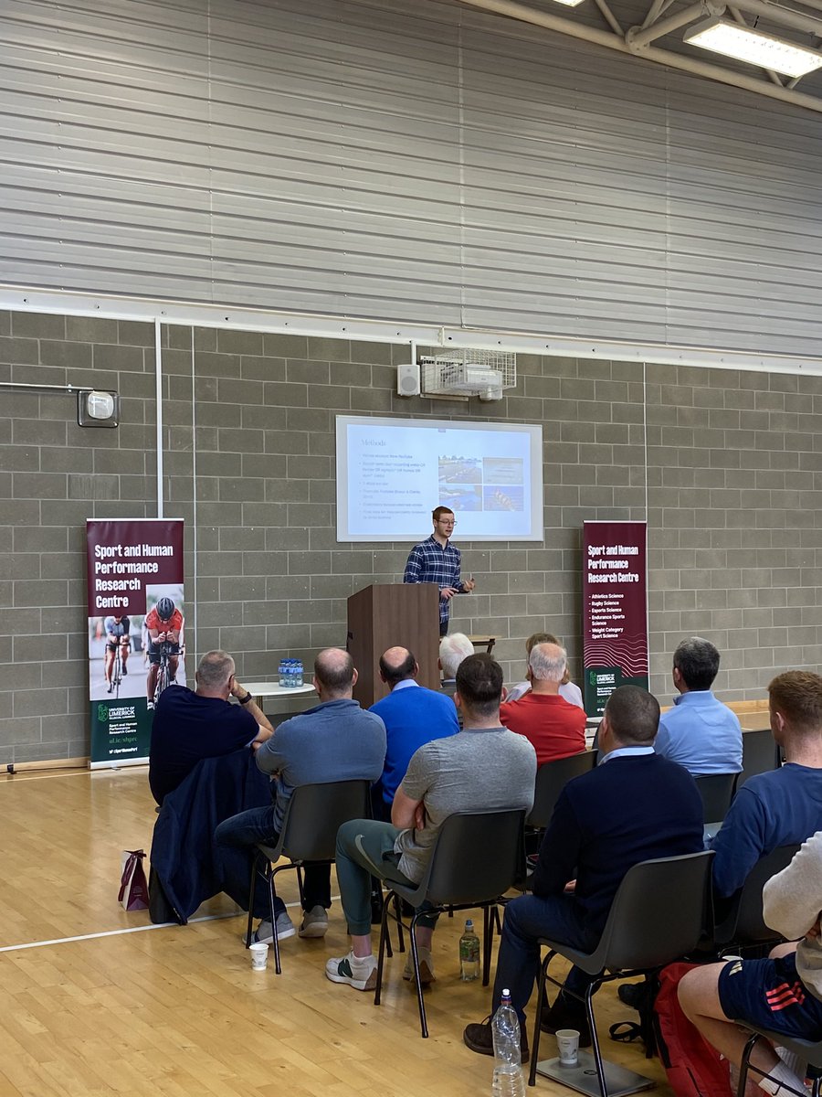 Next presenter is PESS 4th year Sport Science student Eoghan Myers, on what elite rowing coxswains say during races

#NSHPC2023 #SHPRC