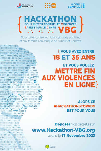 ffmuskoka's tweet photo. Près de 54% de femmes subissent des violences en ligne. @ONUFemmes  et le @ffmuskoka lancent le #HackatonStopVBG pour lutter contre les violences  envers les femmes et les filles.  Vous avez des  solutions? 
👉🏽Lien d’inscription : https://t.co/H9jyzKNx9S https://t.co/A0YbddOyKg