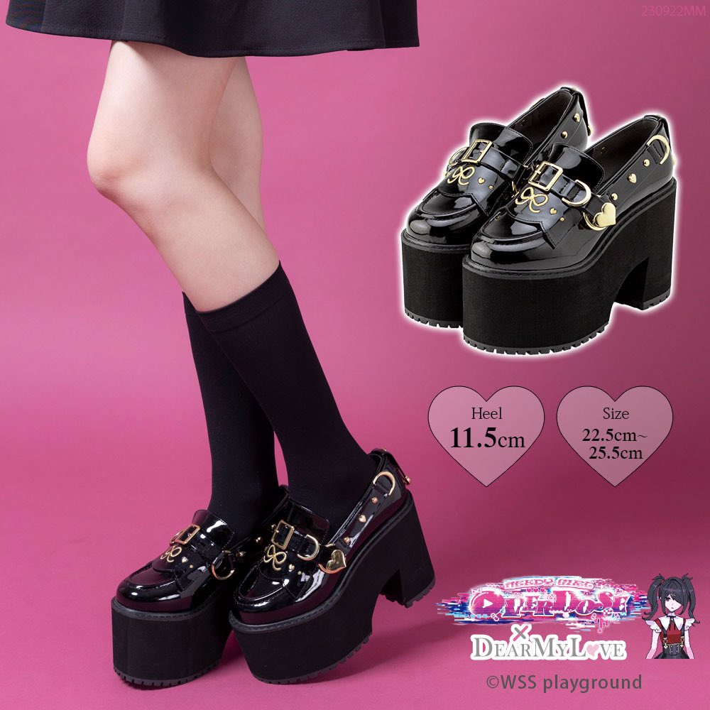ニディガ×DEAR MY LOVE 超てんちゃん 厚底パンプス ついにニディガとアパレルのコラボが実現できました（うれしい） 実は