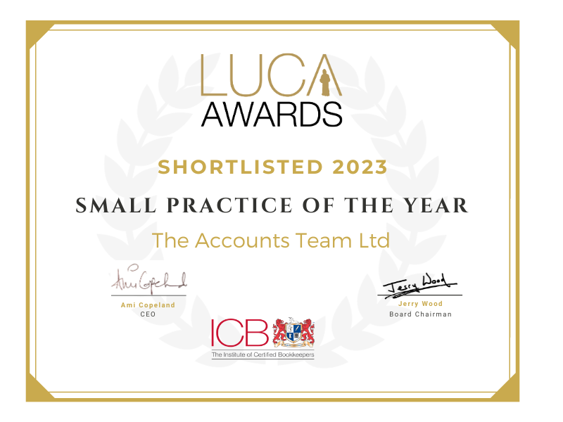 We are so excited to announce that we have been shortlisted for an ICB LUCA Award in the Small Practice of the Year Category! 👏

The awards take place at the beginning of November and we can't wait! Keep your fingers crossed for us 🤞

#ICB #LUCAAwards #bookkeepingservices