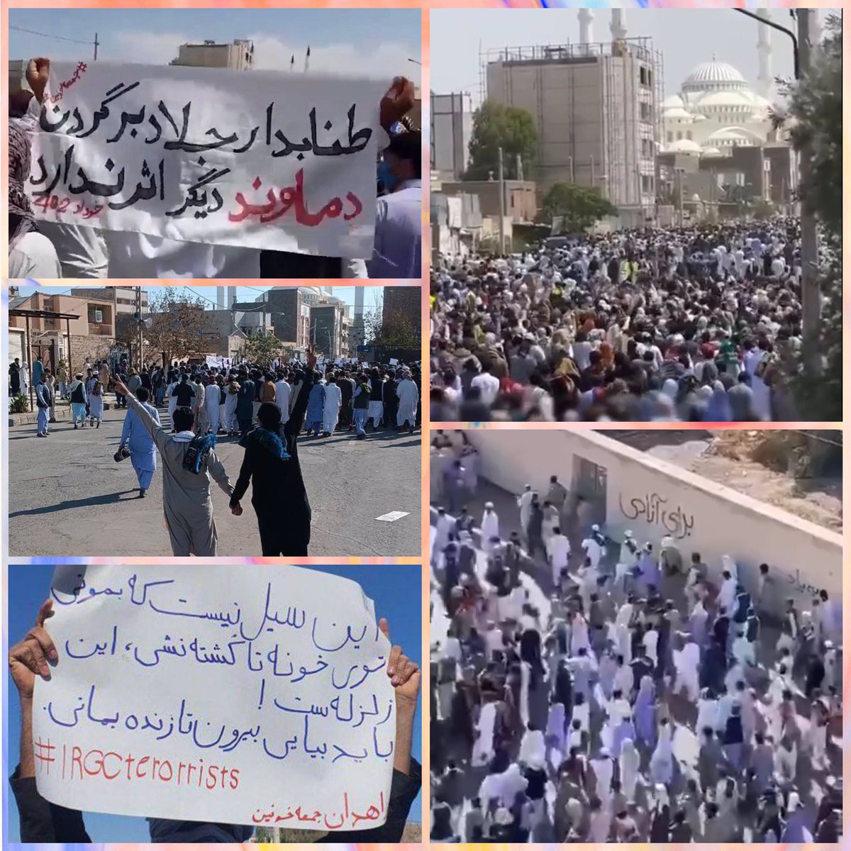 امروز روز زاهدانه
و فردا سالگرد #جمعه_خونین_زاهدان که ج.ا بیش از ۱۲۰ نفر از هموطنان شریف‌مون رو قتل‌عام کرد.
ولی زاهدان هرجمعه آتش انقلاب و امید رو زنده نگه داشت، عقب نرفت و باقدرت جنگید
این روزا از مردم شجاع و پایداری چشم و چراغ ایران، #زاهدان، بگیم
 #سالگرد_جمعه_خونین