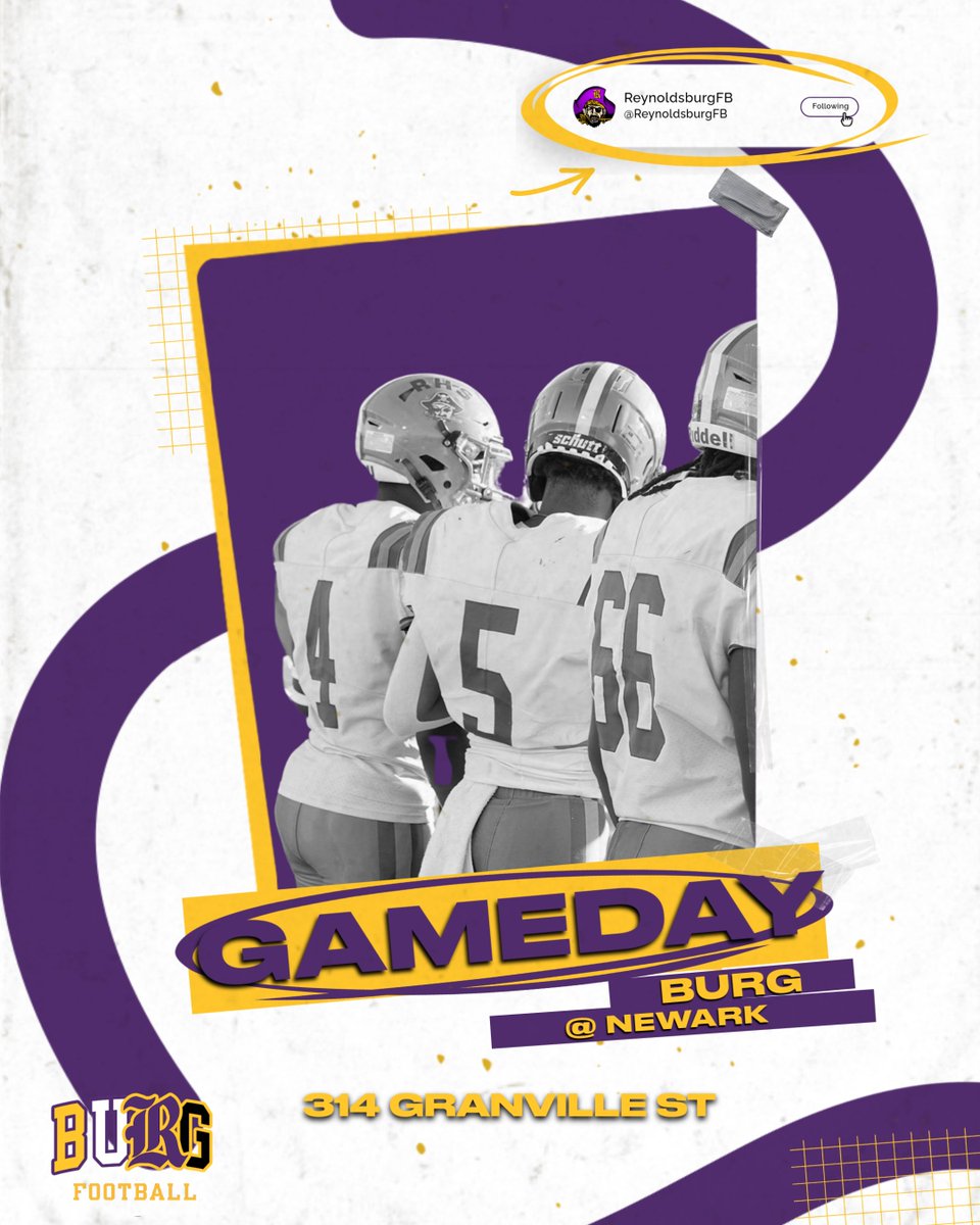 ReynoldsburgFB's tweet photo. ๐จ๐จIt's GAME DAY! ๐จ๐จ
Week seven
โฐ7:00 PM
#GetPaidToWin
https://t.co/rDrLZn0Qa7 https://t.co/orNZ1Rt117