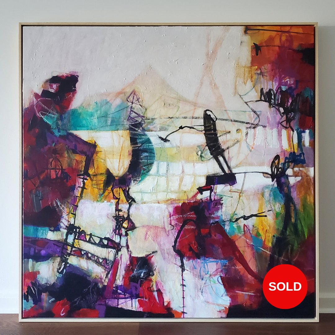 katgruberart's tweet photo. This piece is to be delivered to it's new owners tomorrow. 

'The Balancing Act' has been a journey.. as life is. 

Aren't we all on the tightropes, keeping our plates spinning and our balls in the air whilst we get poked at with pointy sticks? 

It's the grand circus of life. https://t.co/Sq42GRyl2s