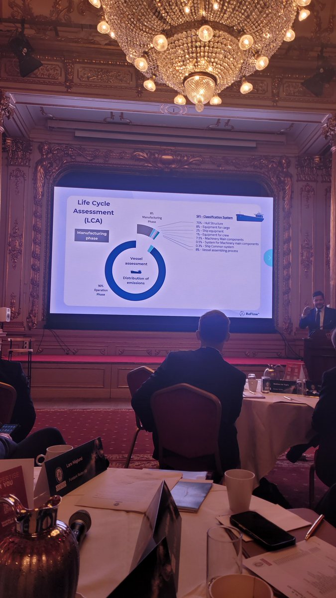 Spændende drøftelser ved @bureauveritas nordiske komite møde hvor  <a href="/vonelsborg/">Rasmus Elsborg-Jensen</a> fortæller om hvordan recycling  vil være en betydelig del af søfartens decarbonization <a href="/DanskeMaritime/">Danske Maritime</a>