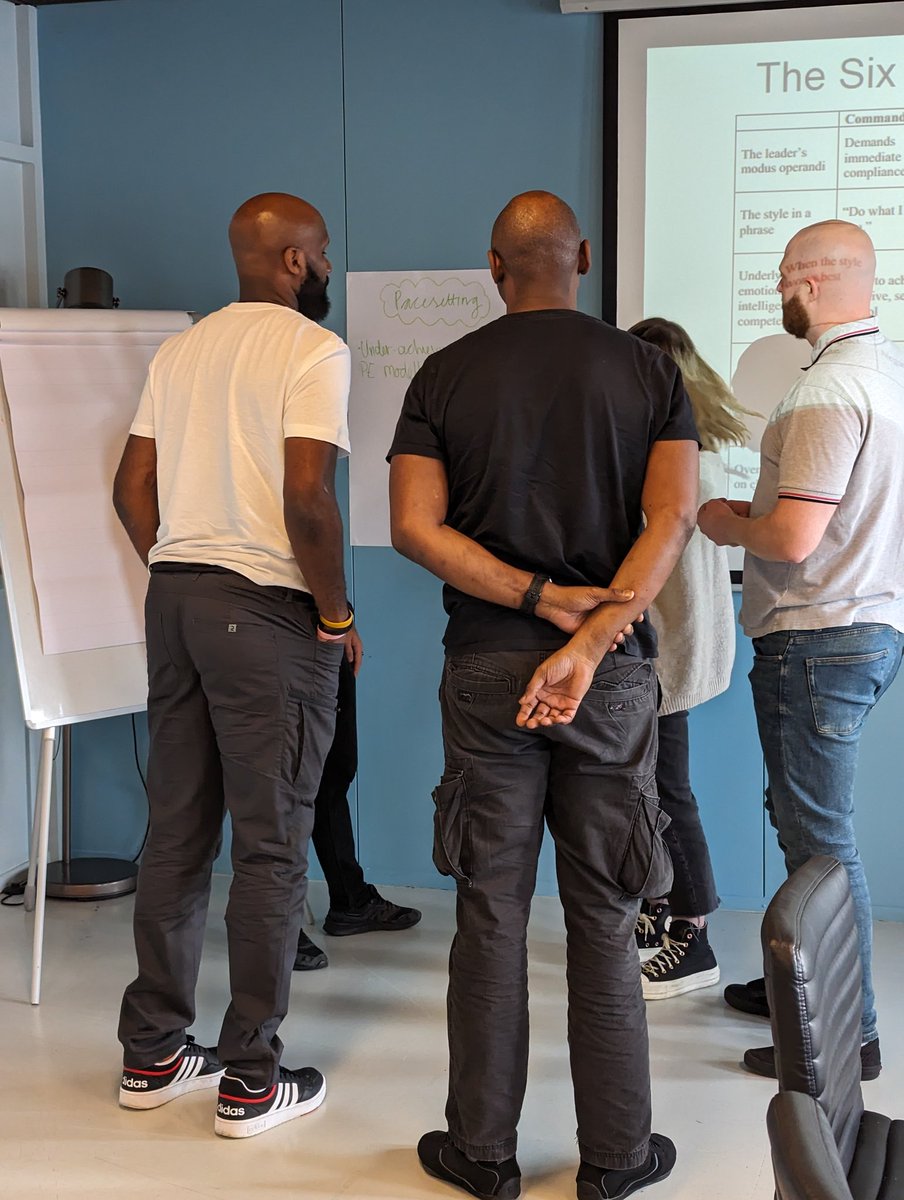 Leaders across partner schools have come together today to learn about emotional intelligence, trust and building high performing teams. @SimsBarb is leading our first session, exploring the works of @DanielGolemanEI and David Maister #LeadLondon