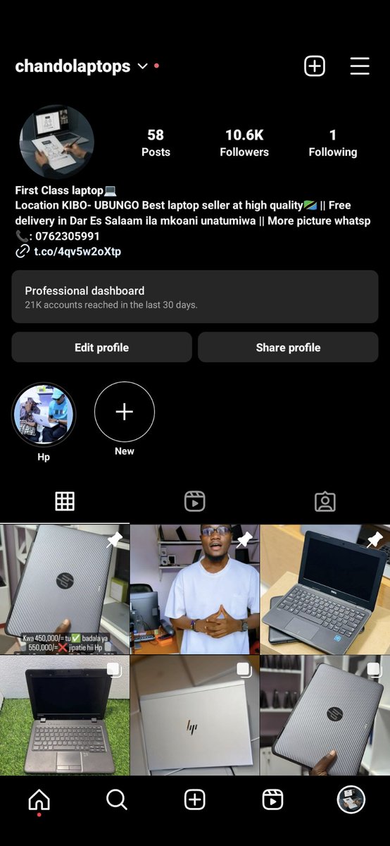 chandolaptops's tweet photo. Wateja wetu wa @ChandoMaterials kwa Instagram tunapatikana kwenye page hii inavyokwenda kwa jina la "CHANDO LAPTOP" nendeni mkatufollow pia mnaweza pata update mbalimbali za laptop kule.

Karibu sana kwa changamoto yoyote ya laptop tupigie/Whatsapp us 0762-305-991☎️ https://t.co/yAcsOXV69H
