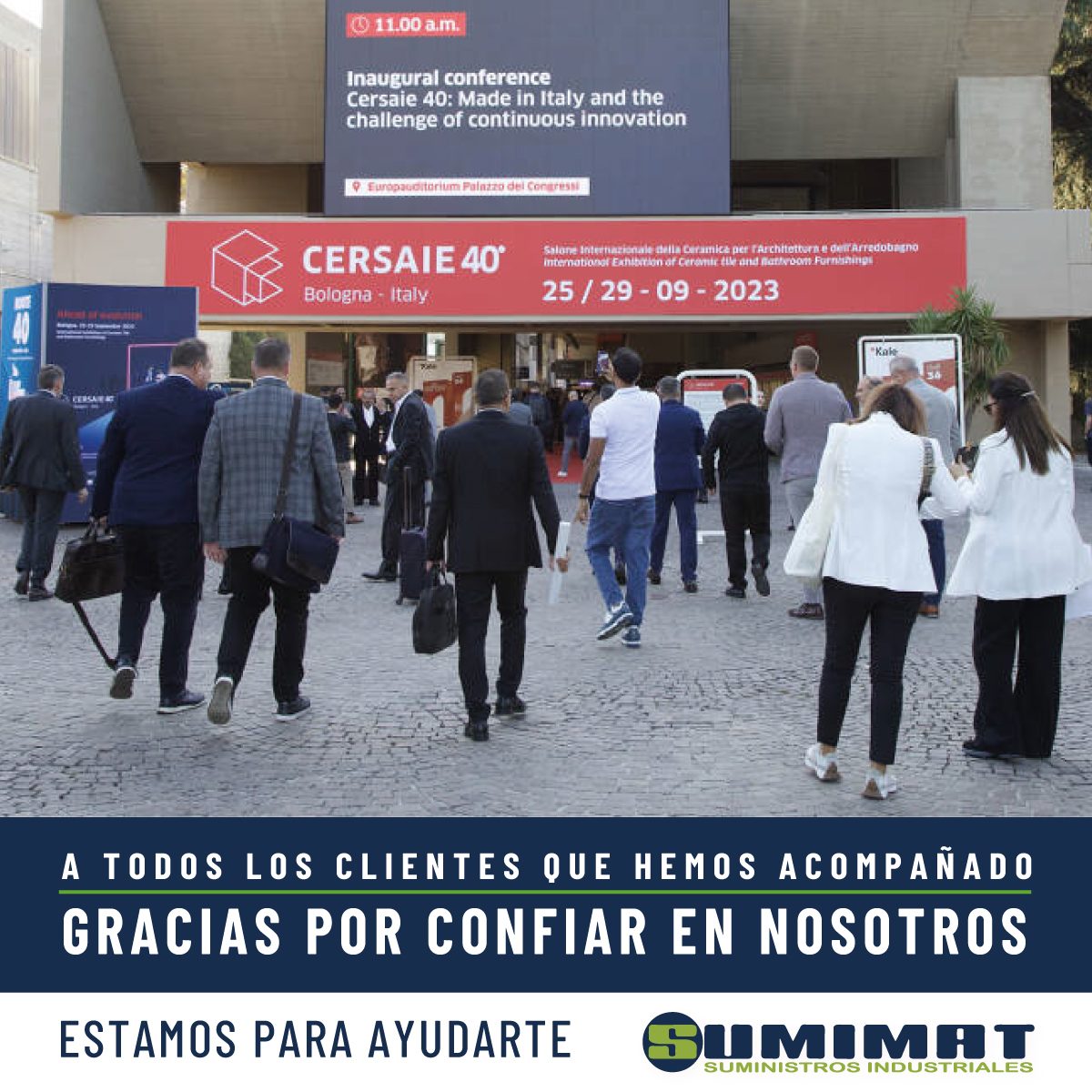 Sumimat2007's tweet photo. 🙌 ¡Gracias a todos nuestros clientes por elegir nuestros productos para CERSAIE 2023! 🎉
Su éxito es nuestra motivación constante.
¡Gracias por ser parte de la familia SUMIMAT SL! Esperamos con ansias continuar colaborando en futuros proyectos.
#Cersaie2023 #sumimat https://t.co/sCgdkikPTu