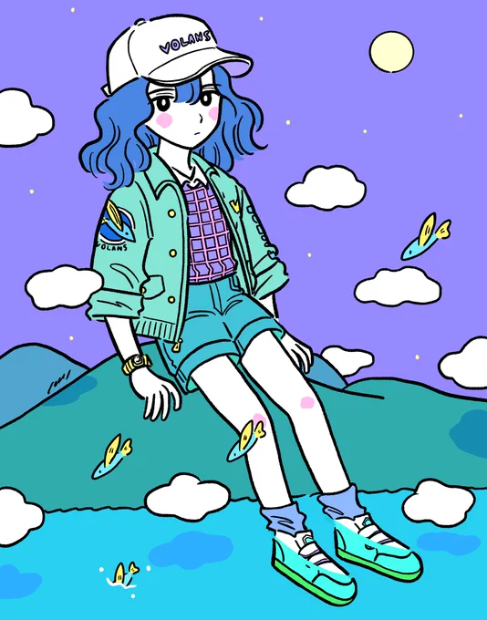 ⋆。・⋆。⋆。・⋆#illustration 