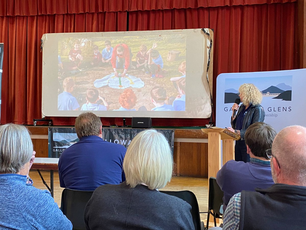 We also said a heartfelt goodbye to our friends and funders @gallowayglens; Kerry and Phoebe attended their final event (spot our education officer Carys on the screen!).