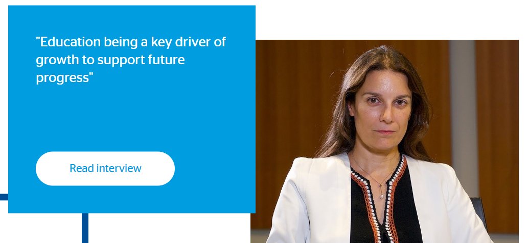 FMBBVA's tweet photo. #ProgresoFMBBVA
@MartaEncinasM @OECDEduSkills Education Gender Ambassador and Senior Advisor #LatinAmerica:
"The socio-economic progress of the last decades led to increased access to #education, but much remains to be done to improve its and quality."
👉🏾 https://t.co/QNzjobFHIT https://t.co/nHGBd4MaQo