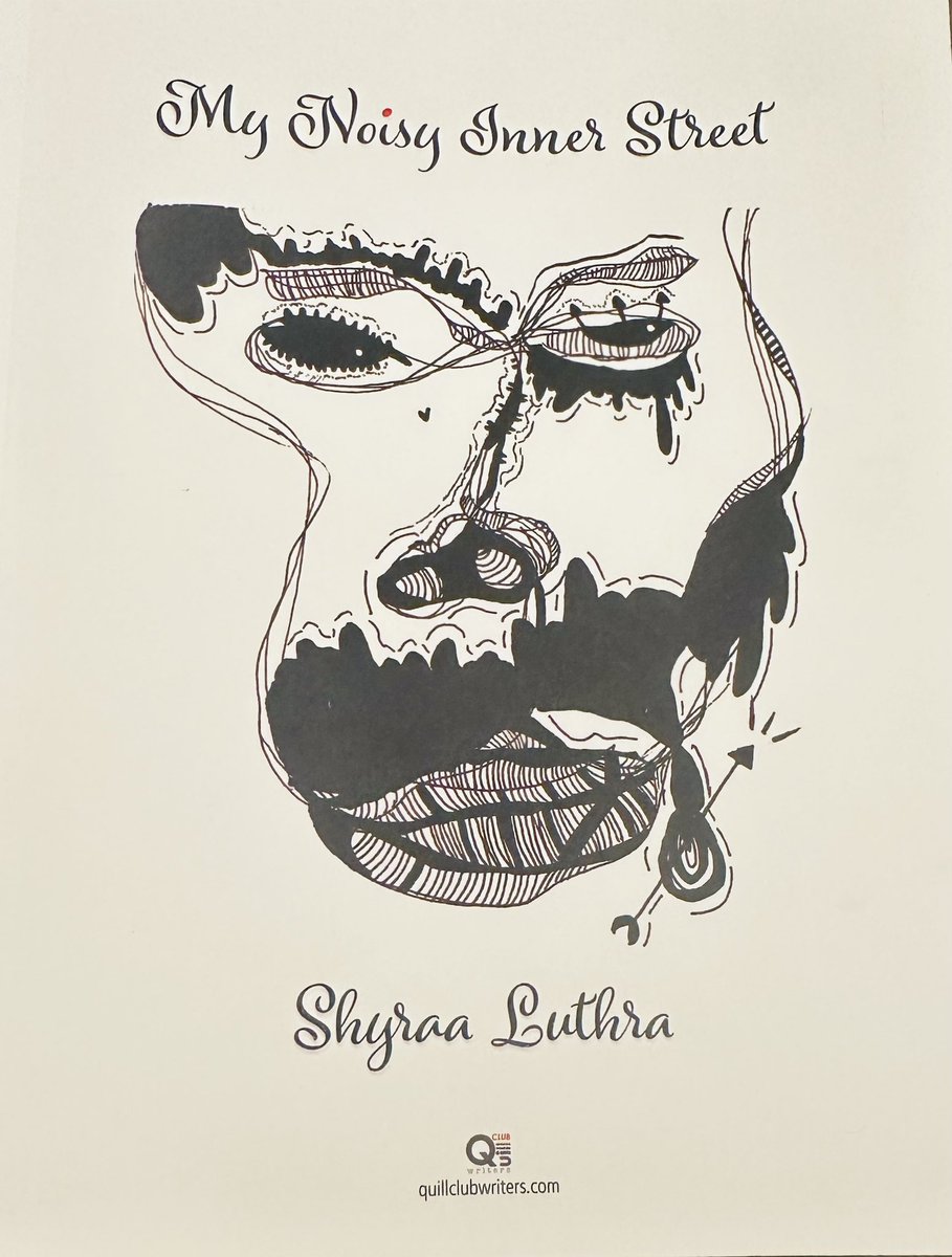 ArchanaDalmia's tweet photo. "My Noisy Inner Street” by Shyraa Luthra is a raw &amp; intense look into the deep,dark thoughts of a young poet. 
Her thoughts are an emotional rollercoaster that leave u reeling with its honest, gut-punching words. A must-read for anyone who loves poetry.
#ThoughtsonPaper https://t.co/ywHPg37Gmt