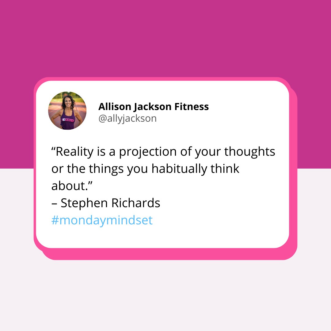 FitMomsofNJ's tweet photo. “Reality is a projection of your thoughts or the things you habitually think about.”
– Stephen Richards

#mondaymindset https://t.co/Shm3W9rIaK
