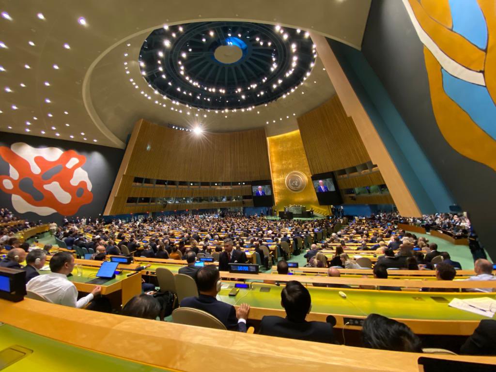 MVPMNY's tweet photo. Fresh after an eventful #highlevelweek of #UNGA78, the work of the committees start off in full swing! Over the next 3 months, @MVPMNY will engage in discussions on the world’s pressing matters at its premier multilateral stage. 🇲🇻🇺🇳 https://t.co/DslM3EtuA5