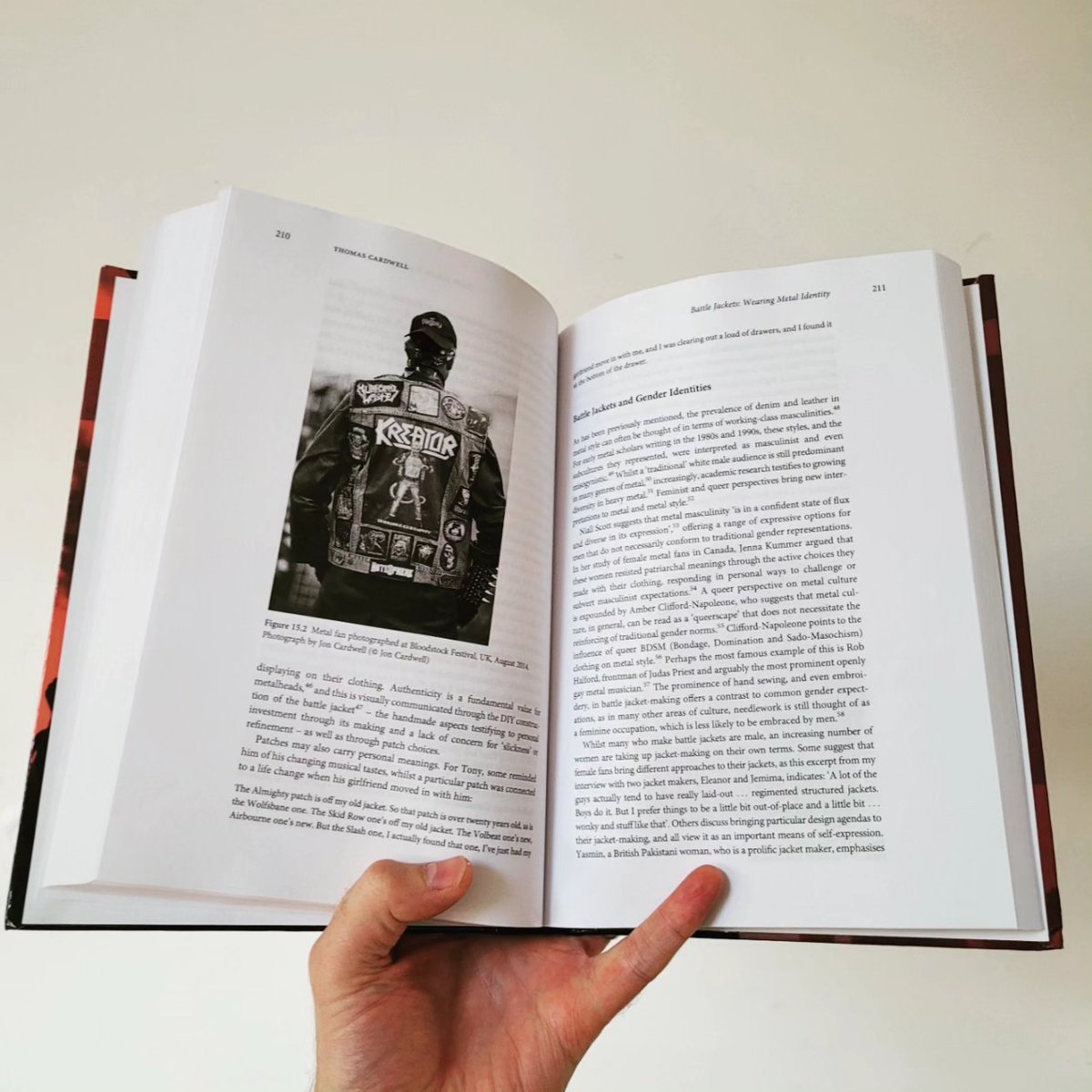 Just received the hardback edition of the new Cambridge Companion to Metal Music from <a href="/CambridgeUP/">Cambridge University Press</a>

I've written the chapter on battle jackets which also features a couple of my artworks. 

Thanks to <a href="/JanHerbstMusic/">Jan Herbst</a> for doing a great job as editor of this volume. 

#metalstudies