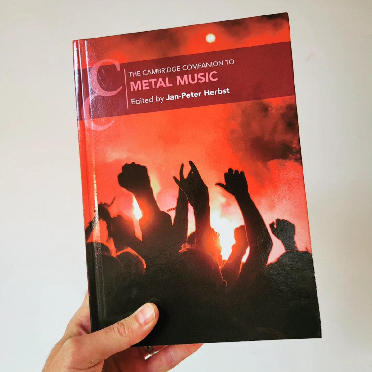tomhcardwell's tweet photo. Just received the hardback edition of the new Cambridge Companion to Metal Music from @CambridgeUP
I've written the chapter on battle jackets which also features a couple of my artworks.
Thanks to @JanHerbstMusic for doing a great job as editor of this volume.
#metalstudies https://t.co/fYwgiHfFX0