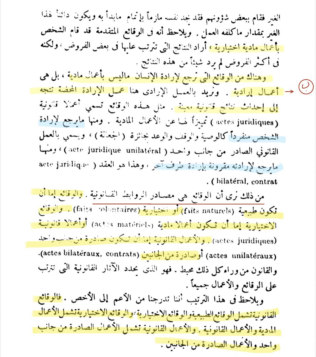 RanemSindi's tweet photo. 📚ماهي الواقعة القانونية؟
من الأعم إلى الأخص:
الوقائع القانونية تشمل :
الوقائع الطبيعية - الوقائع الاختيارية>
الوقائع الاختيارية تشمل :
الأعمال المادية - الأعمال القانونية > 
الأعمال القانونية تشمل :
الأعمال الصادرة من جانب واحد - الأعمال الصادرة من الجانبين. https://t.co/nrCjsAD8M6