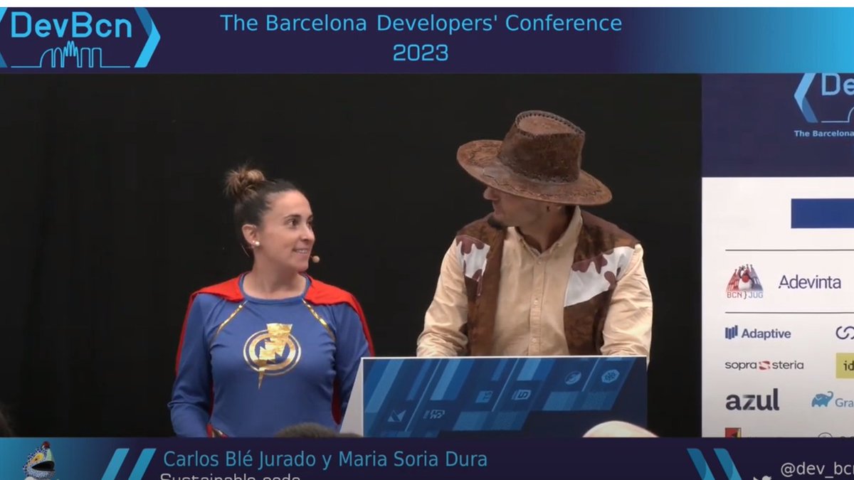 leanfulness_es's tweet image. 💫¡Momentos capturados de una aventura fantástica!

✨La superheroína @Marietait3  y el cowboy @carlosble  haciendo de las suyas en @dev_bcn.

¡Ya está disponible el video de esta magnífica charla!👀👇
bit.ly/4618Bbz

#DevBcn23 #leanmind #codigosostenible