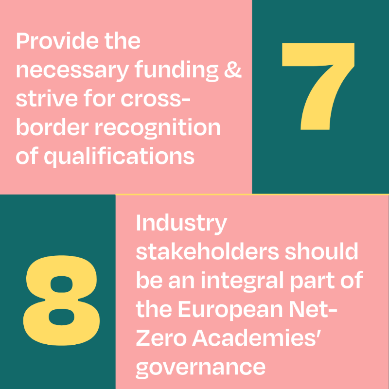 SolarPowerEU's tweet photo. 📢The Renewable Energy Skills Partnership have published 10 recommendations on Net-Zero Academies, proposed under Net-Zero Industry Act

💶 Include industry &amp; fund existing training
👷‍♂️ Address urgent skills shortages
&amp; more

Read more👇
 #SolarJobsWeek #PactForSkills #SolarWorks