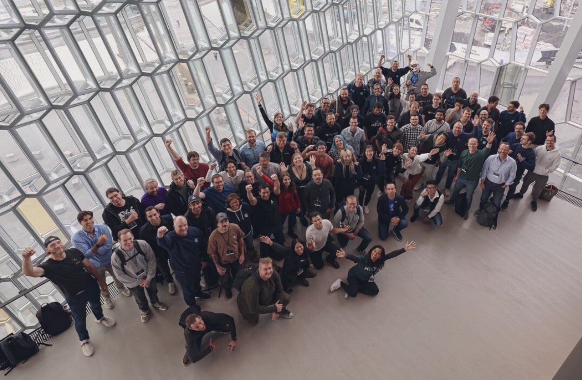 tweetclarita's tweet photo. What a week, thank you @Filecoin ecosystem for a wonderful past few days at #fildevsummit23 (part 2) roadmapping the future of the network, surrounded by the magic and beauty of Iceland 🇮🇸.
Can’t wait for the wonders of decentralized storage to continue to erupt in the backdrop of planets oldest geysers, as well governance inspiration in the home of the worlds oldest surviving parliament. Takk @momack28 and @juanbenet for the terrific hospitality, and track leads @Kubuxu @_jennijuju Steven Allen @willscott @techgirlwonder @andrewferrone Jorge Soares
David Himmelstrup @deepkkapur @HammerToe Galen McAndrew @kaitlin_beegle Vukašin Vukoje and the rest of the @FilFoundation @protocollabs family @colinevran @stefaanweb3 @tinkmk Ian Davis @DeveloperAlly
