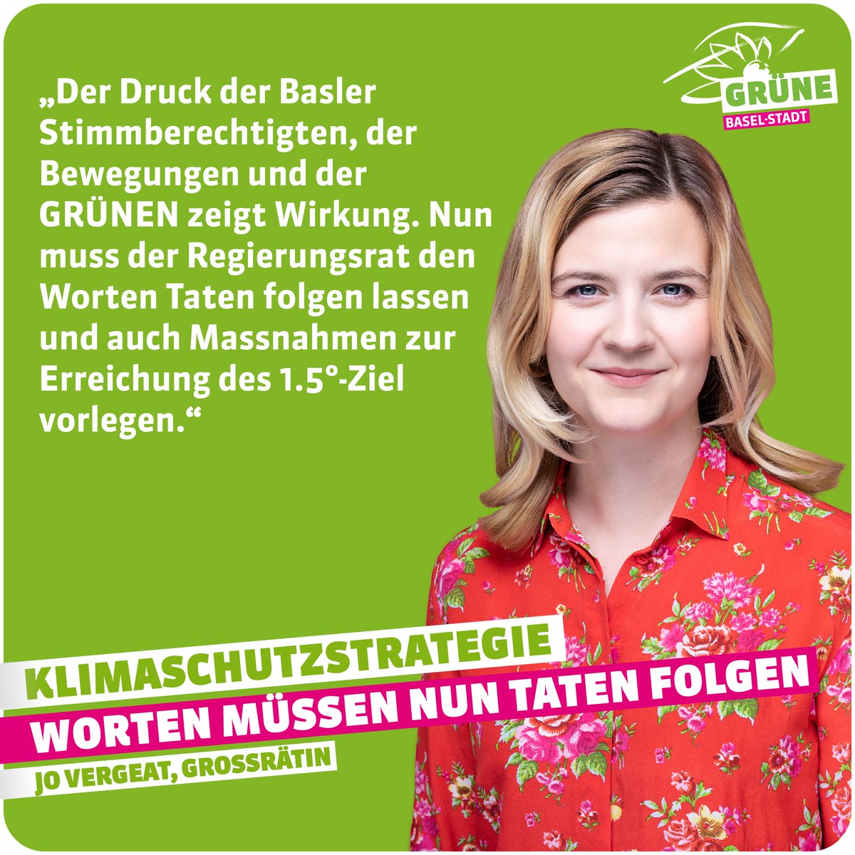 Den Worten müssen nun Taten folgen: Die Klimaschutzstrategie ist ein wichtiger erster Schritt zur Reduktion der direkten Emissionen und zur Erreichung von #NettoNull. 
gruene-bs.ch/medien/klimasc…
#zusammenfürsklima