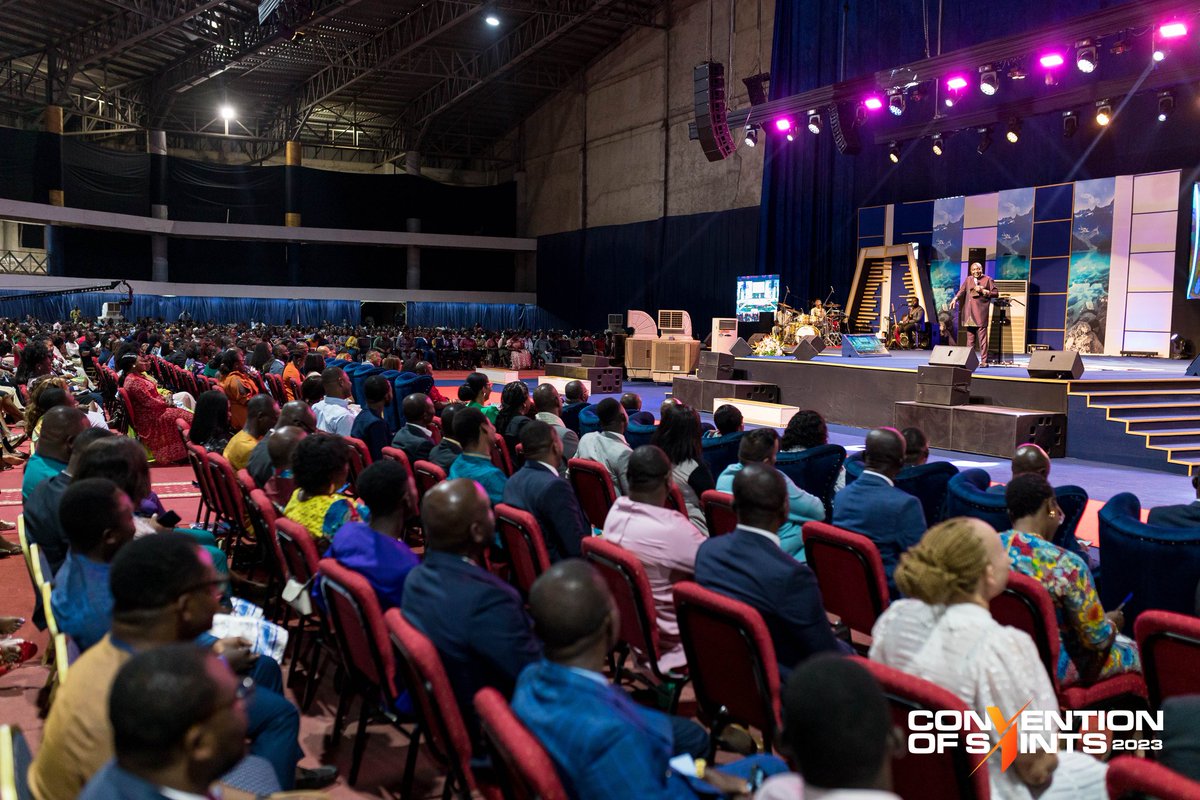 RoyalHseChapel's tweet photo. #COS2023 Day 3 was a night filled with prayer, worship, praise and the Glory of our LORD.
Rev Steve Mensah delivered a sermon titled 'This goliath must fall' which touched our hearts and souls.

Join us for the Day 4, inside the Oil Dome!

#COS2023
#TheComingGlory https://t.co/ztcZq0P3R3