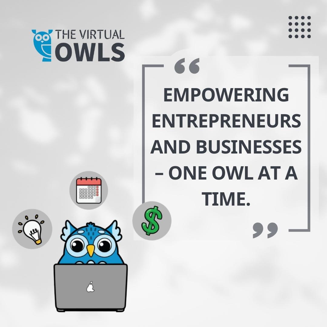 Empowering entrepreneurs and businesses, one Owl at a time. 🌟 Join us in the journey to success! 🚀🦉 #BusinessEmpowerment #TheVirtualOwls #entrepreneur #businessgrowth