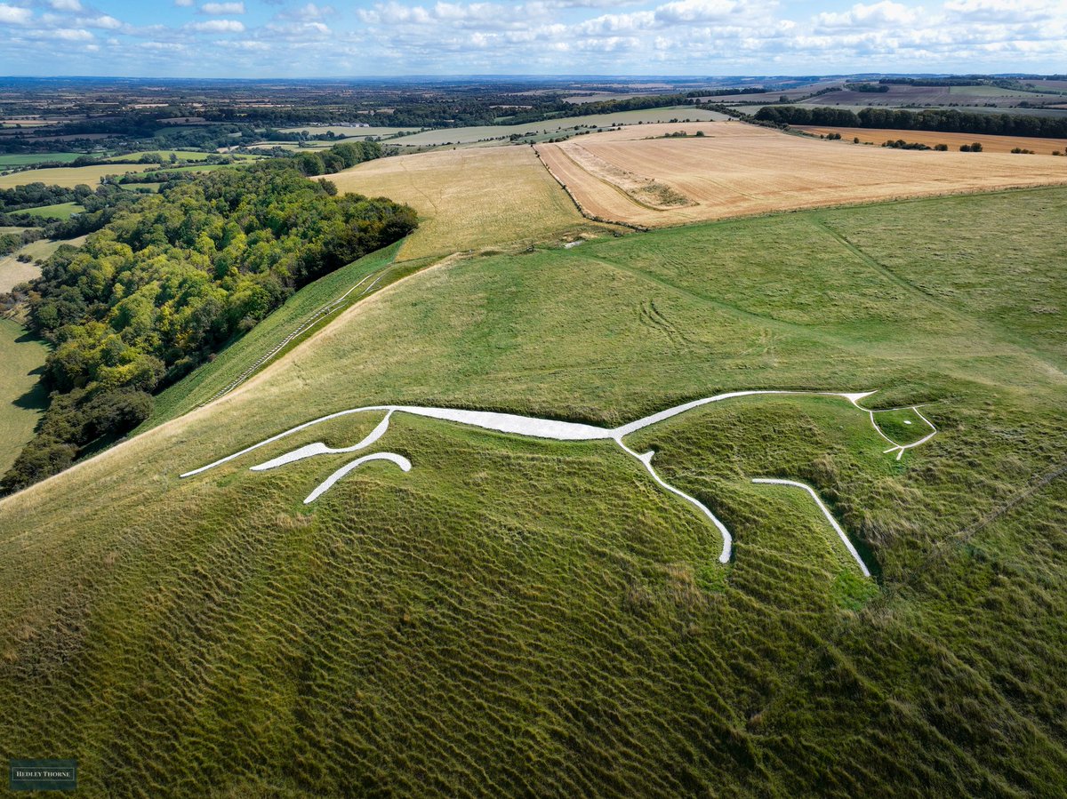 It's the weekend. Anyone planning to visit any white horses? This of course is Uffington, gleaming in its new chalk coat. HedleyThorne.com