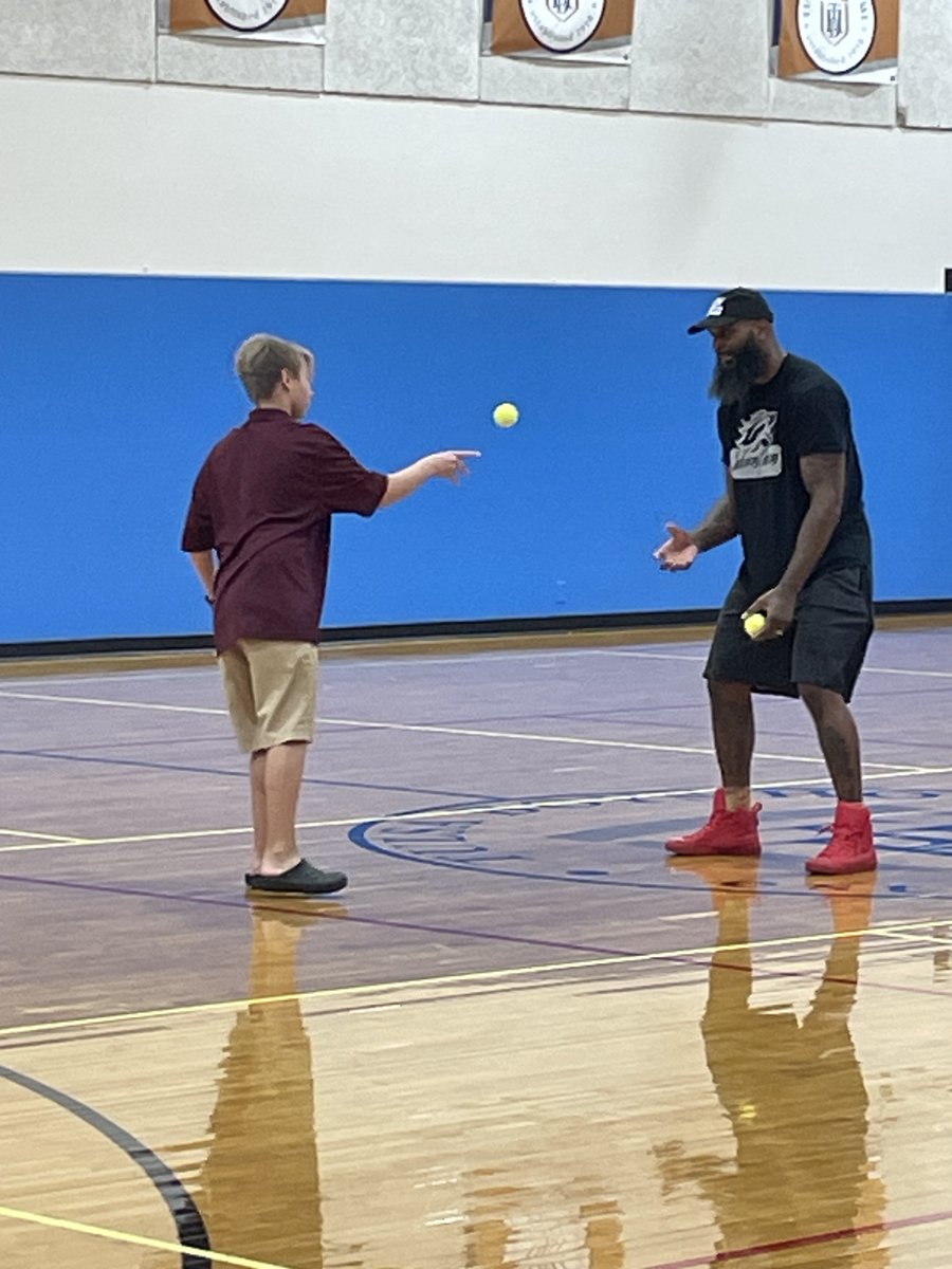 During Mr. Wise's Gym class, Coach Steve &amp; Jalyssa, owners of the Lion's Den Boxing and Fitness Club located in Broken Arrow, have been joining us each each week to facilitate a fitness program with our boys.