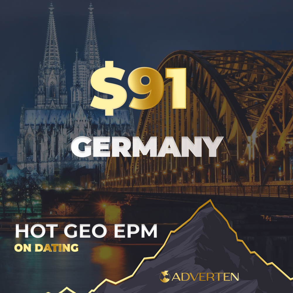 advertenpr's tweet image. 🌐 Looking to maximize your earnings? We've got some hot news from Adverten CPA Network! 📢

🌟 TOP GEO Alert: Germany 🇩🇪
💲 Incredible EPM: $91 💲
join us today and start
#AffiliateMarketing #CPANetwork #Germany #AdvertenCPA #Affiliate #EPM #Income