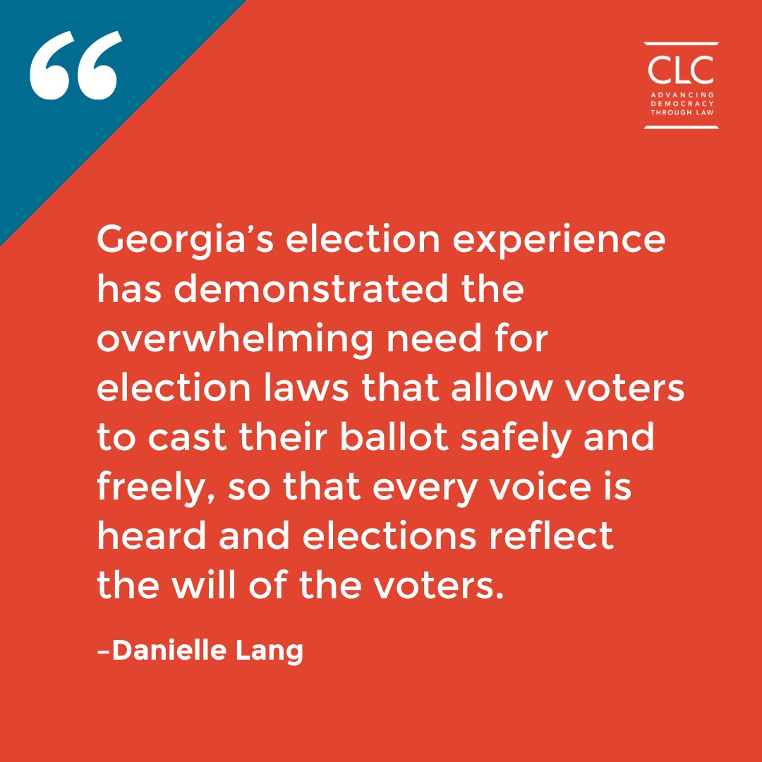 UPDATE: A federal district court ruled that our lawsuit challenging elements of Georgia's S.B. 202 law that target nonpartisan civic engagement groups’ right to free speech can now head to trial. This is a win for our clients, @VoterCenter & @centervoterinfo, & Georgia voters. 1/