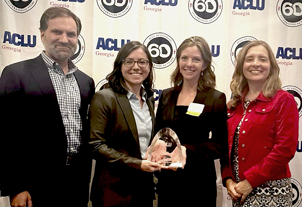 CaplanCobb's tweet photo. Last night, @CaplanCobb was honored by the ACLU of Georgia for our commitment to restoring and protecting reproductive rights for Georgia women through our work challenging Georgia’s six-week abortion ban. We are honored and grateful to be a part of this critical effort. https://t.co/SKdVfEWv5l