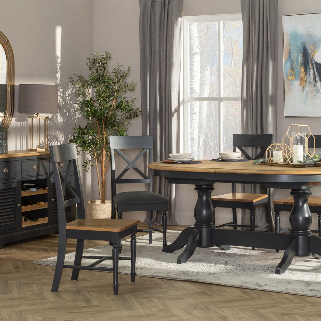 Put your dining room style on point with this sleek charcoal grey Toulouse dining table! 🖤

Shop our selection of high-quality furniture and get ready to impress your dinner guests by clicking the link in our bio 🔗