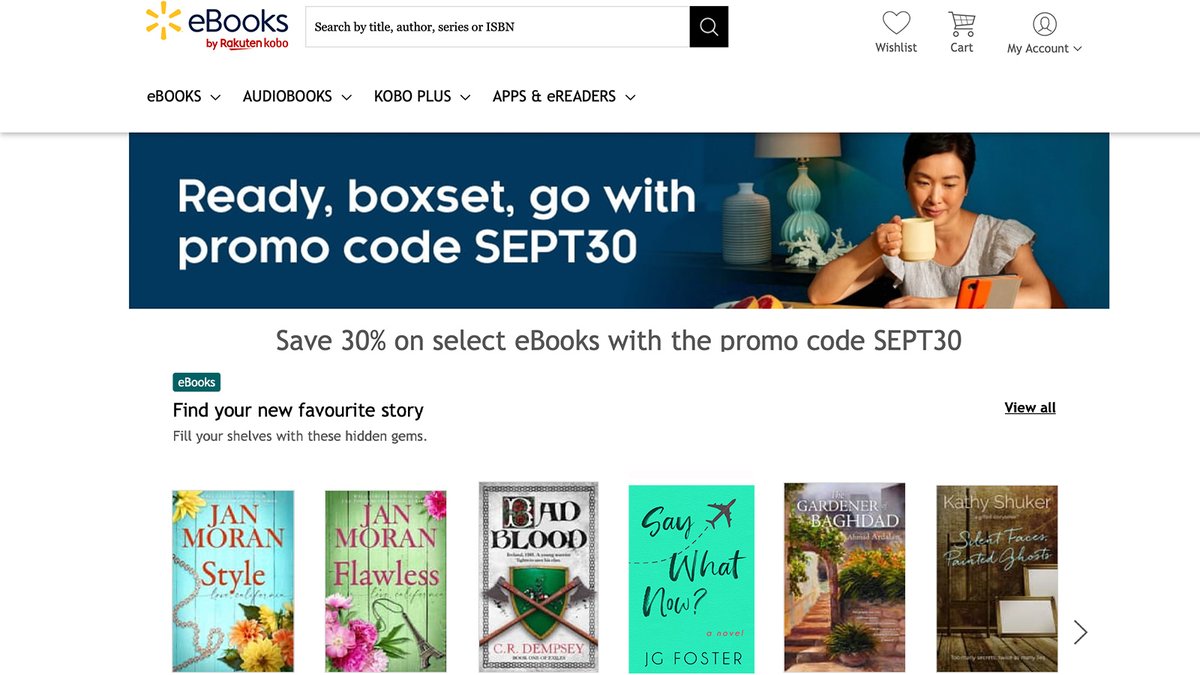 JGFoster20's tweet photo. Have you found your favorite fall read yet? Kobo is running an ebook sale till October 1. Use code SEPT30. https://t.co/96KSF5yj0N   #fallbooks #fallinboston #epsitolarybooks #booksales #kobo #ereader https://t.co/GgXmpW6dw6