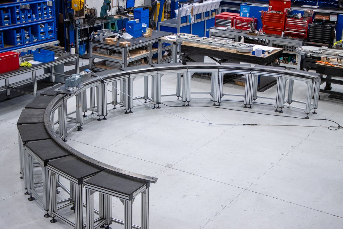 HepcoMotion's tweet image. Check out this huge HDRT rack driven ring assembly, suitable for high load, circular motion applications. Our large heavy duty segmented ring assemblies are available in literally unlimited diameters.

#tracksystem #curvedmotion #rotarymotion #circularmotion #HepcoMotion