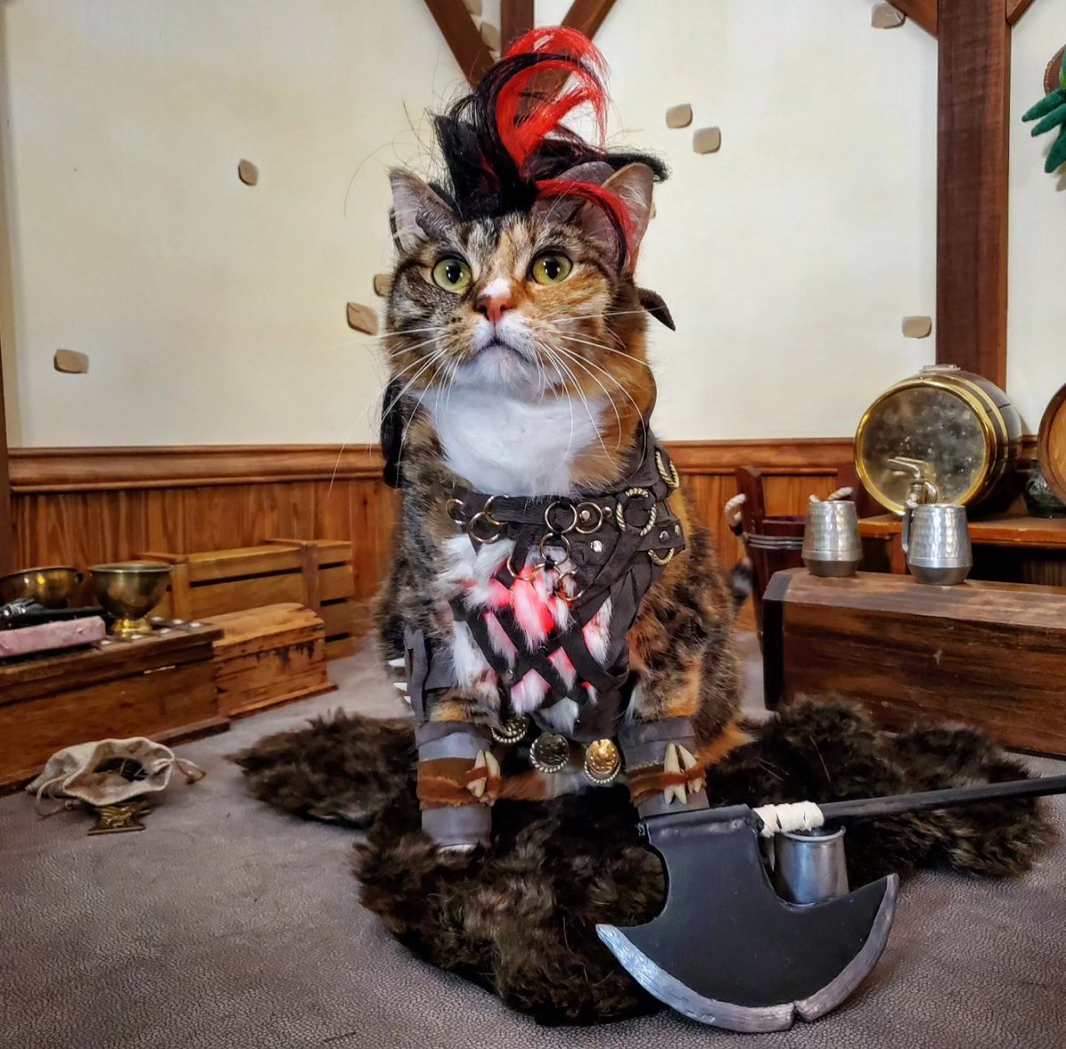 Cat_Cosplay's tweet photo. "Av-purr-nus Was Never My Home..." ~ Karlach 

 #BG3 #BaldursGate3 https://t.co/l7P8UweoDj