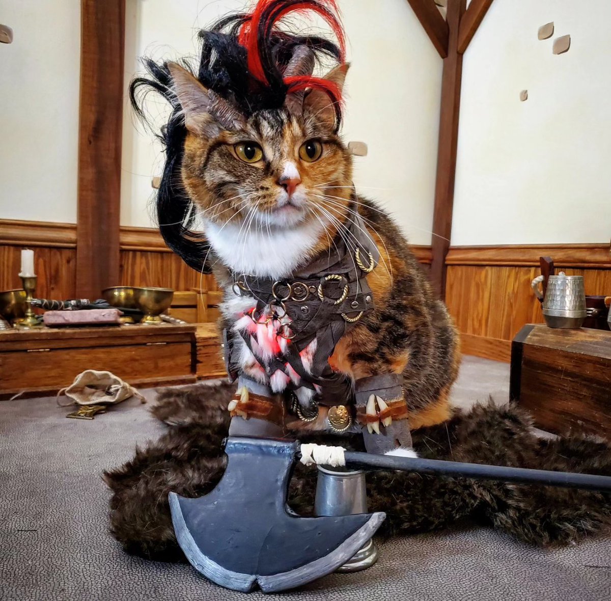 Cat_Cosplay's tweet photo. "Av-purr-nus Was Never My Home..." ~ Karlach 

 #BG3 #BaldursGate3 https://t.co/l7P8UweoDj