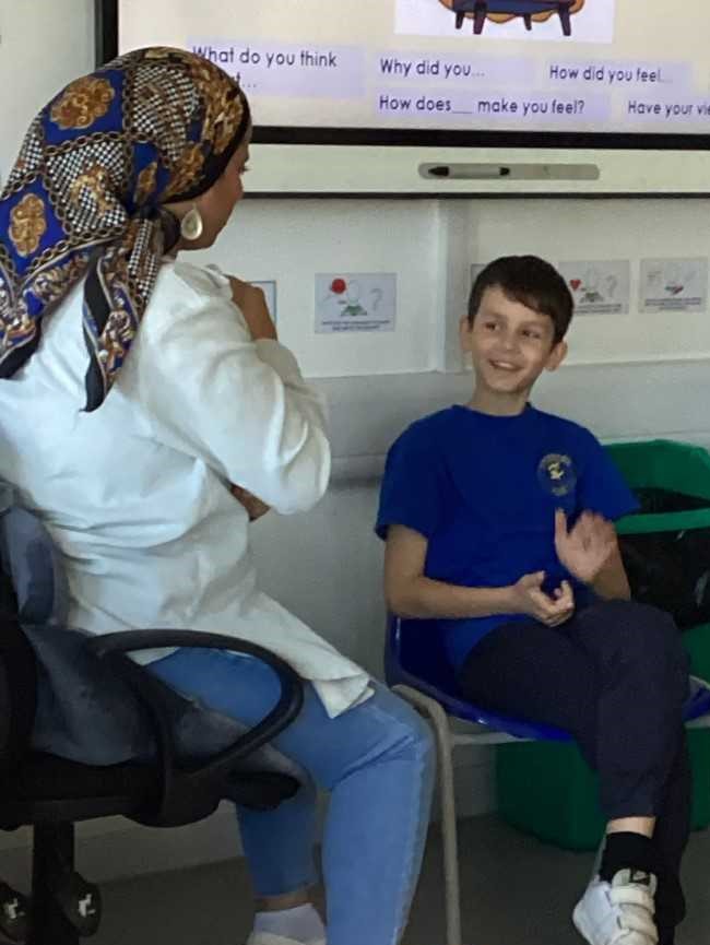 PrestonParkPrim's tweet photo. Y5 have been acting in role of our key suspect and have been questioned on their whereabouts in order to help us solve the crime! 🕵️🔍 #Artsmark #HighRiseMystery #hotseating #LearningTodayLeadingTomorrow https://t.co/1iCgASZHKc