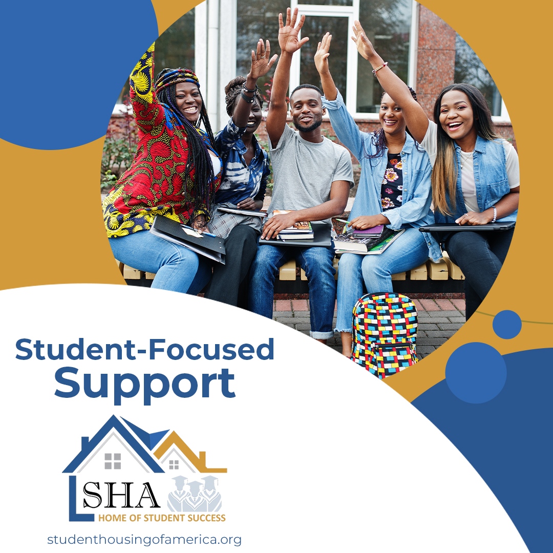 SHA offers student-focused support services to ensure your academic success. We take pride in partnering with you on your educational journey. #hbcu #sha #affordabblehousing #studentsupports #academicsuccess