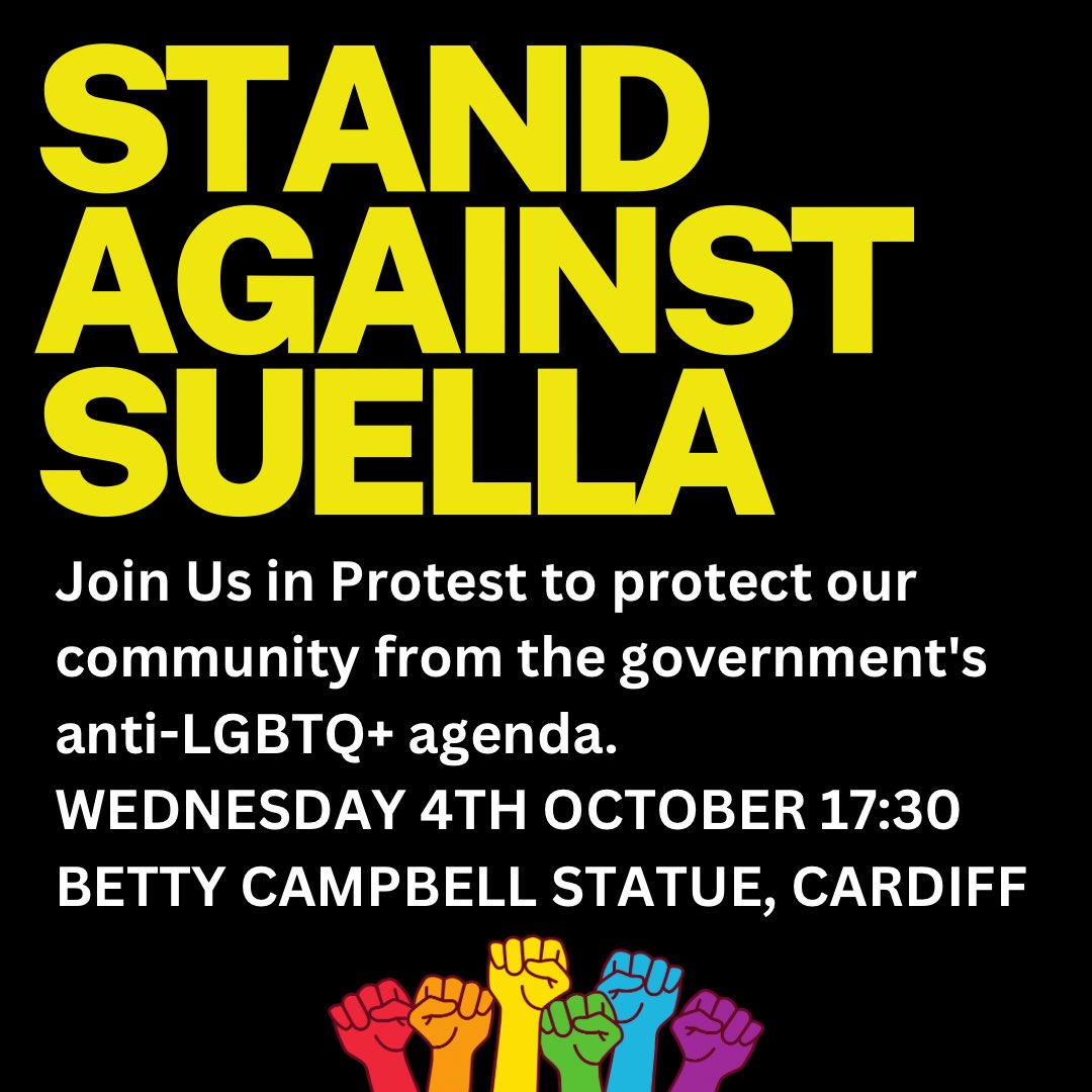 This Wednesday we will be standing with the community against Suella Braverman’s put of touch comments about LGBTQ+ refugees seeking safety. We stand with all folks in our community and want to reaffirm everyone’s welcome, particularly those escaping persecution.