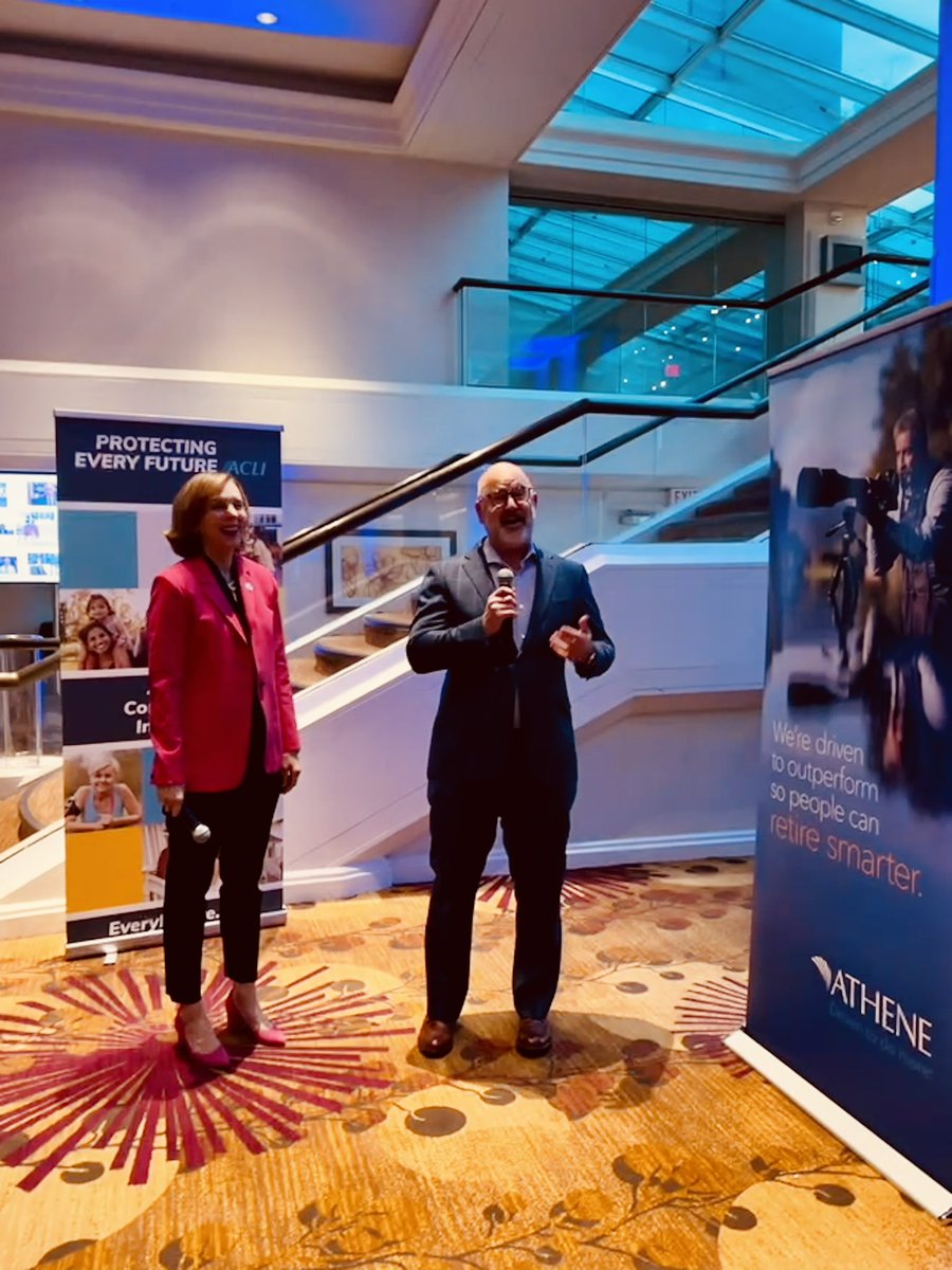 Proud to host the <a href="/AtheneUSA/">Athene</a> reception at the <a href="/ACLINews/">ACLINews</a> #ACLIAnnual meeting along with the amazing <a href="/Susankneely/">Susan Neely</a> celebrating the life insurance sector’s grass roots initiative to protect American consumers’ financial futures.   #ProtectingEveryFuture