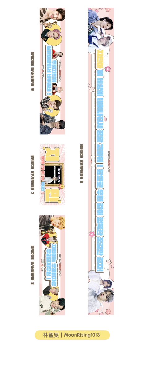 JIMINMoonRising's tweet photo. Bridge Banners &amp; Flags

There will be 40-meter long bridge side railing banners and 24 bridge flags, designed with Jimin's classic looks and lyrics since his debut, inviting you to look back at Jimin's decade with us. https://t.co/eFZKqmkNd0