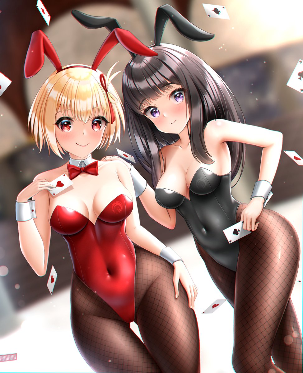 井ノ上たきな ,錦木千束 「#ちさたき #リコリス・リコイル Commission. 」|Itachoのイラスト