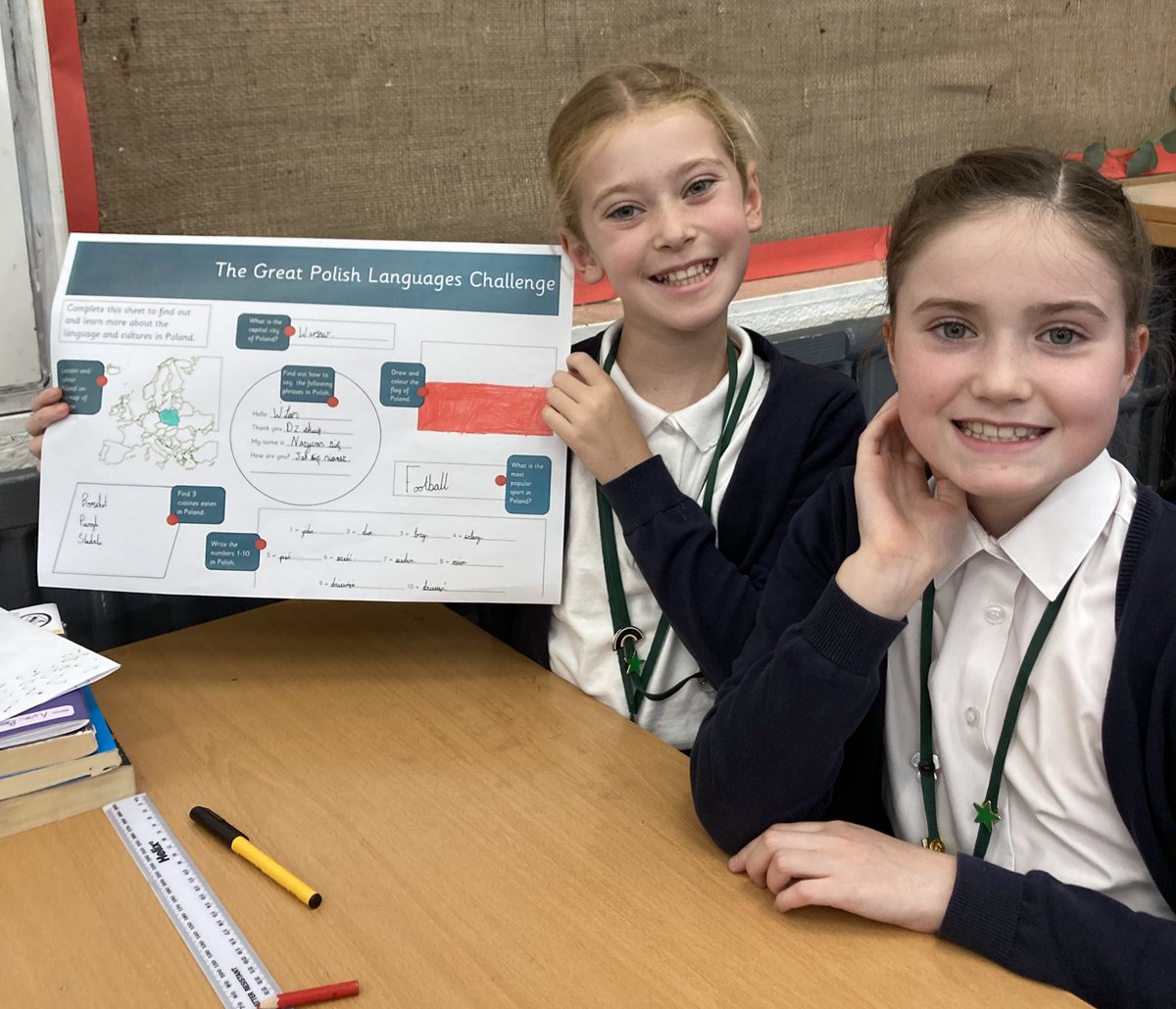 BPSHull's tweet photo. 5AR loved carrying out a short โtourโ of the Polish language for European Day of Languages this week! Witam wszystkich! ๐ต๐ฑ #BPSLanguages https://t.co/MScmTJ5qf7